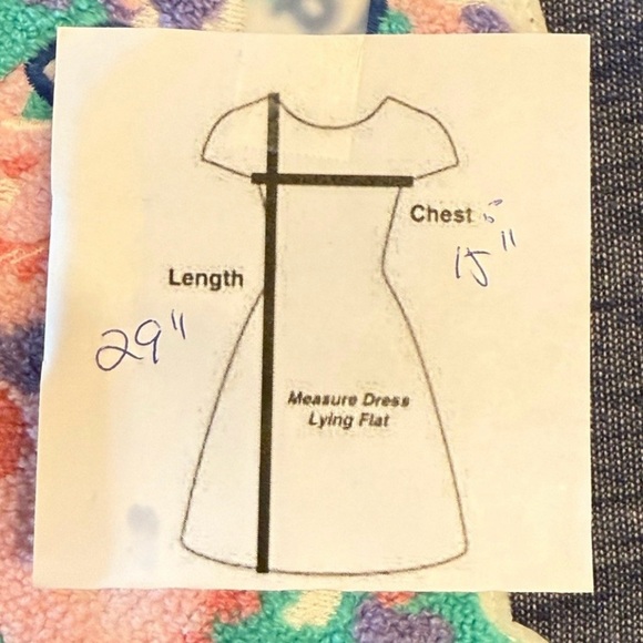 Cat & Jack Blue Dress with Colorful Cat Graphic Large L - Picture 8 of 8